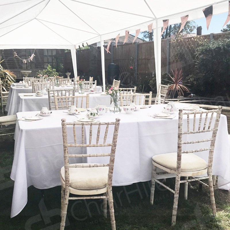 70 x 144 Inch White Tablecloth