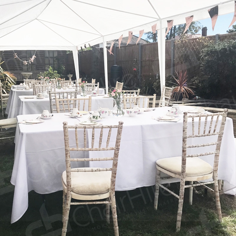 70 x 144 Inch White Tablecloth