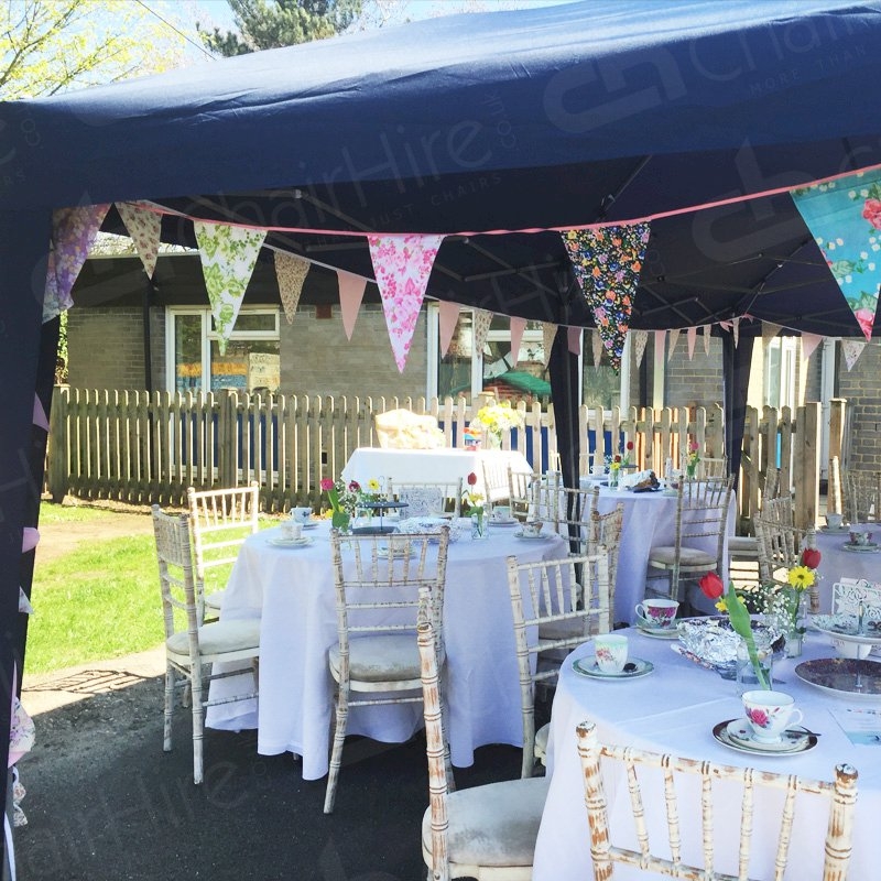 4ft Round Table Cloth - White