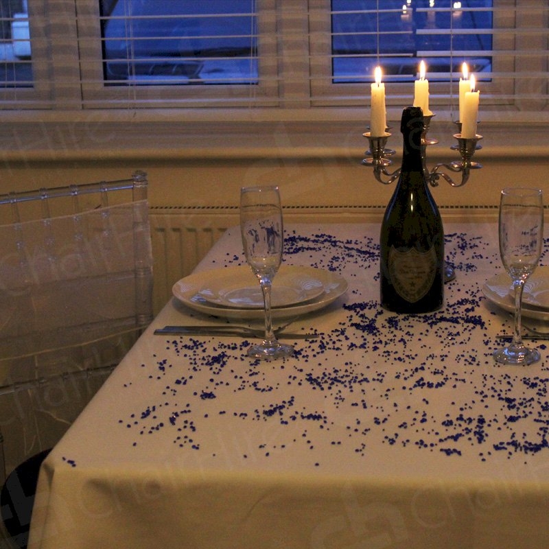 70 x 70 Inch White Bistro Tablecloth