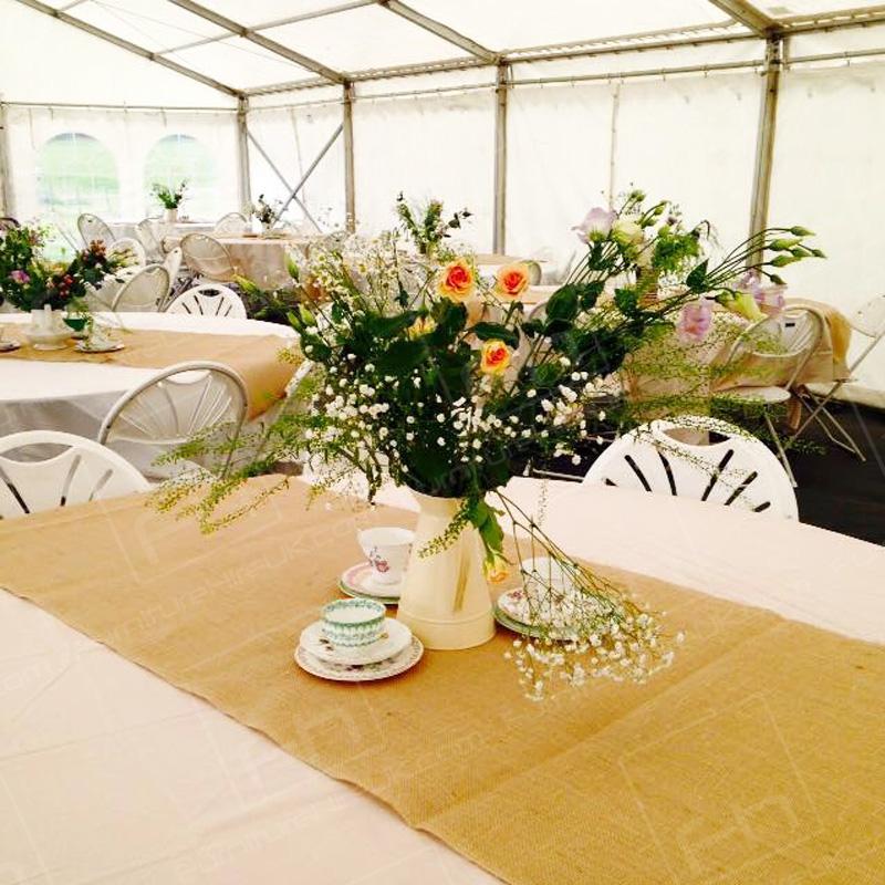 Seating for 250 guests for a joint wedding celebration. Lovely!