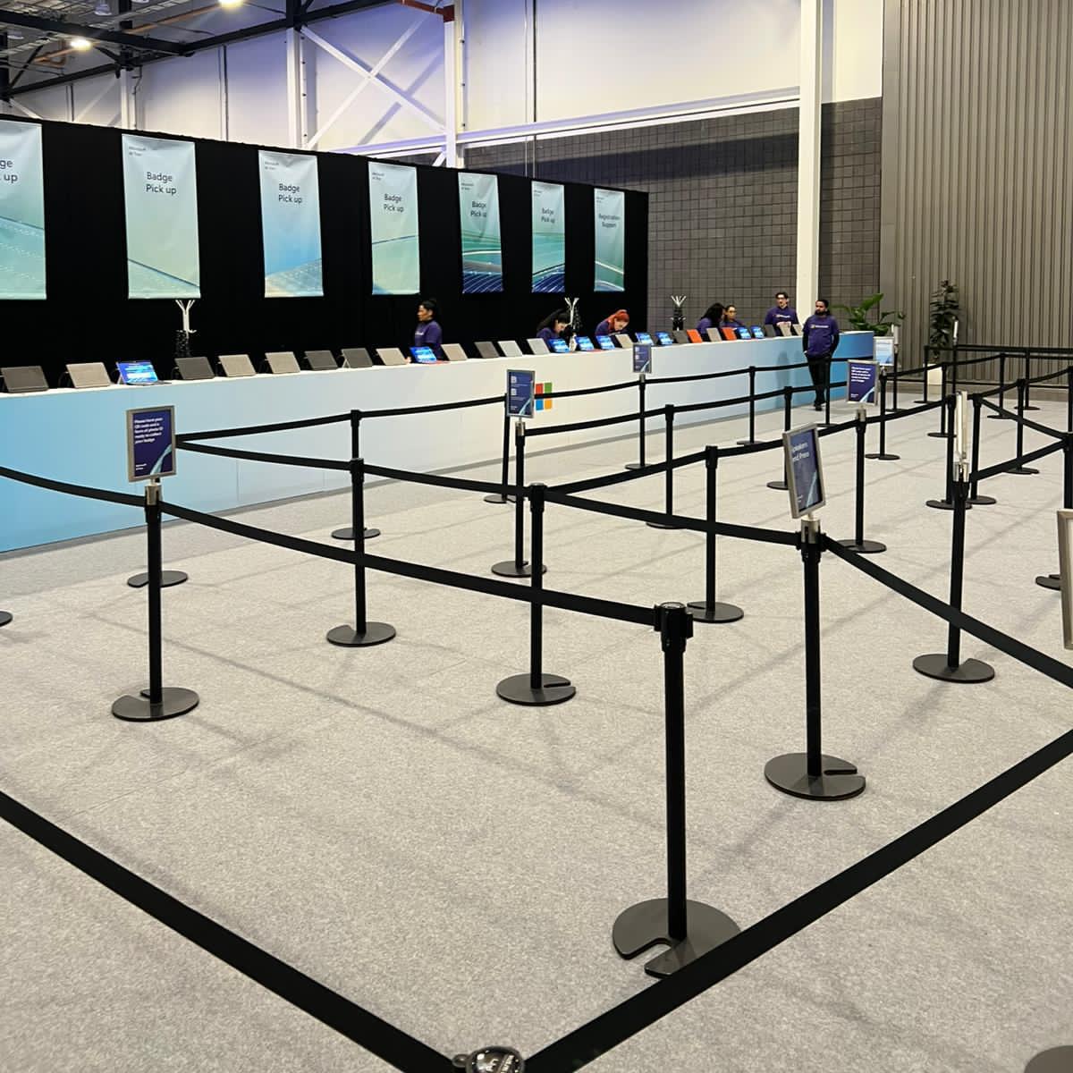 Black Stretch Barriers