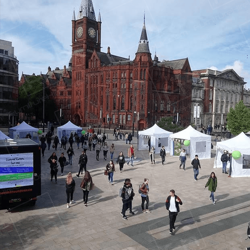Our Gazebo with sides in use at Liverpool University.