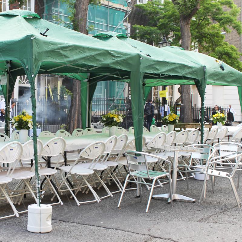 Seated areas for your guests at street parties