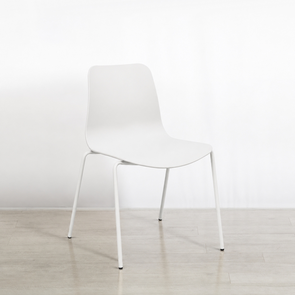 Curve Stacking Chair - White