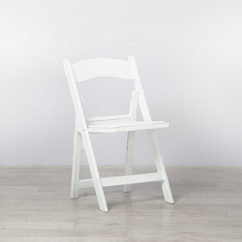 Outdoor Folding Resin Chair - White Outdoor Folding Resin Chair - White