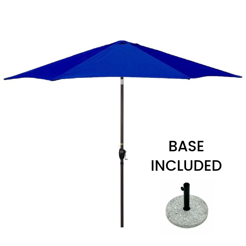 2.7m Sapphire Blue Parasol 2.7m Sapphire Blue Parasol
