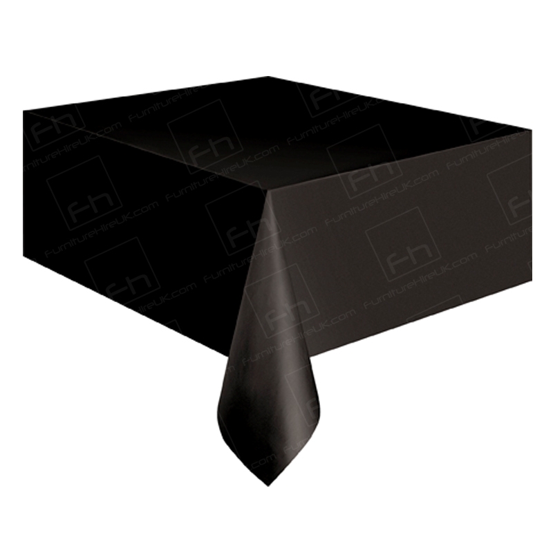 70 x 144 Inch Black Tablecloth