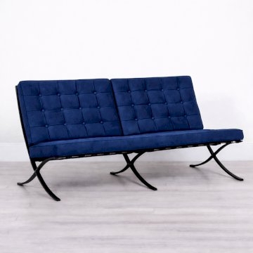 Barcelona Style Sofa - Blue Velvet (available from 1st June) Barcelona Style Sofa - Blue Velvet (available from 1st June)