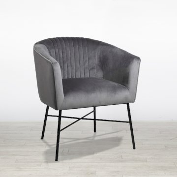 Grey Mann Velvet Accent Chair Grey Mann Velvet Accent Chair