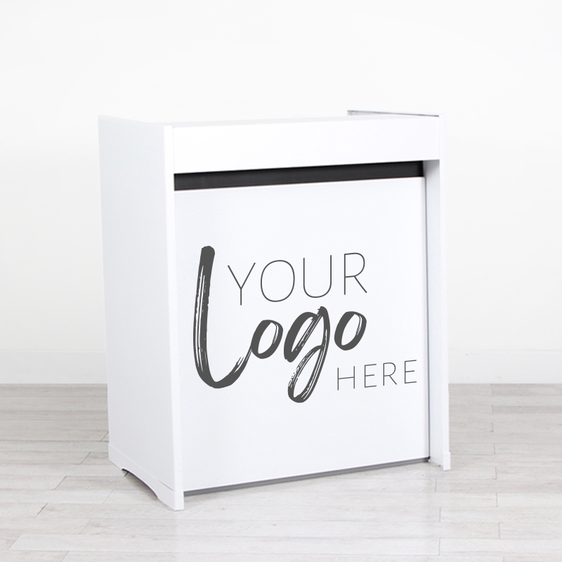 1m Straight Bar - White