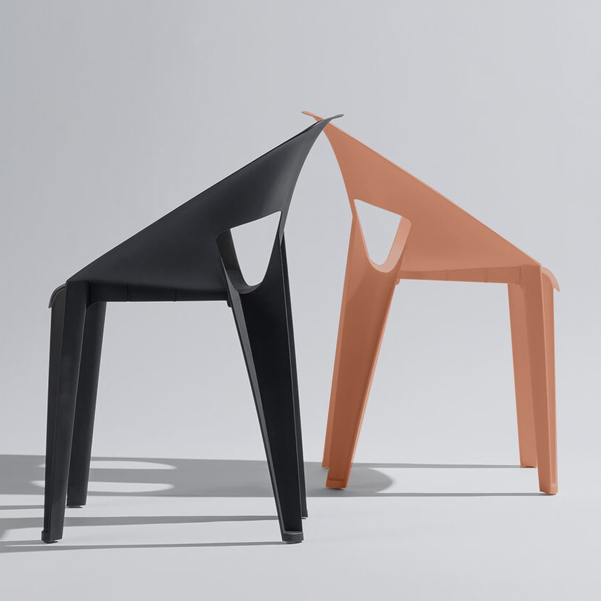 Ark Stacking Chair - Terracotta