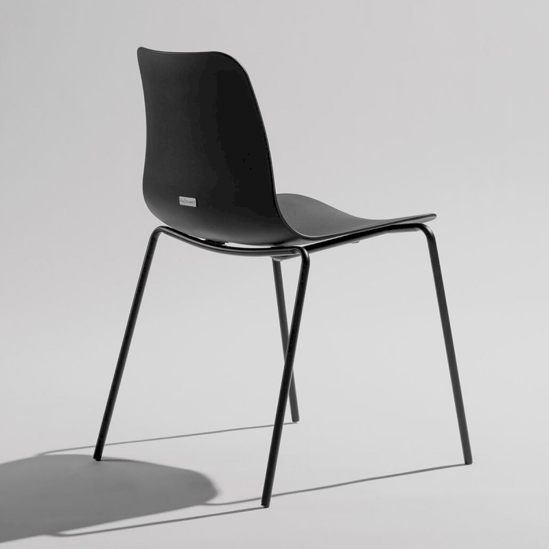 Curve Stacking Chair - Black