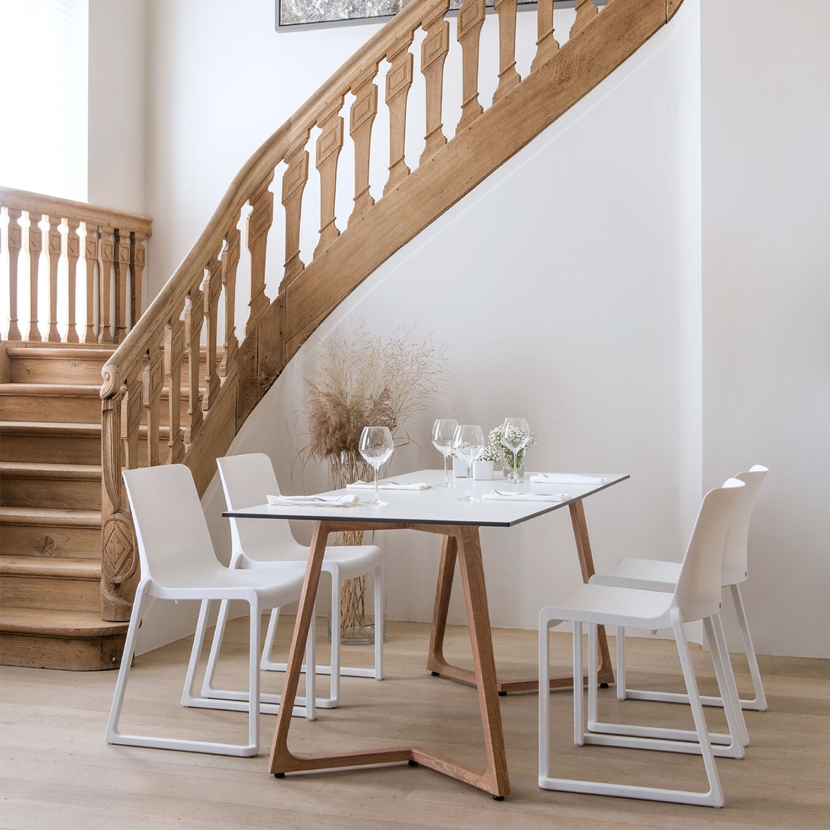 Boston Double Bistro Table - White