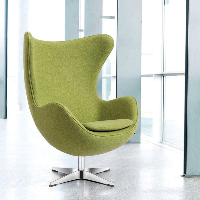 Egg Chair - Green Fabric
