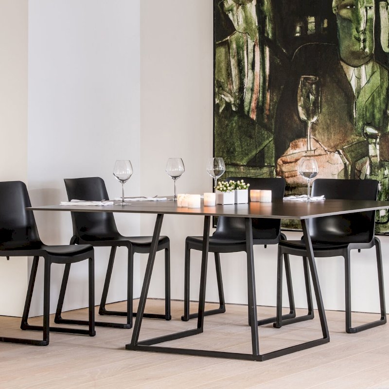 Kansas Linking Chair - Black