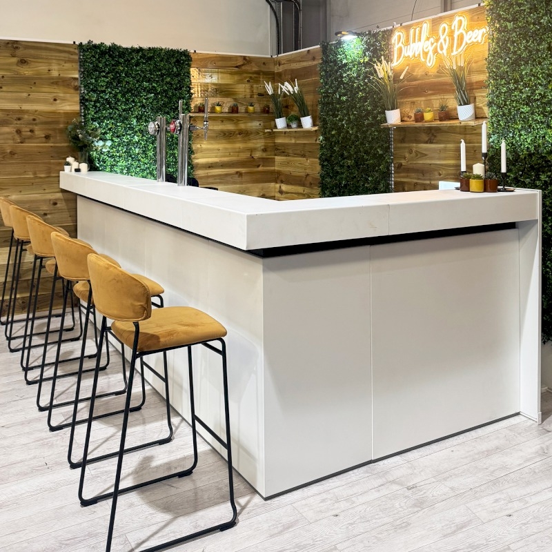 Corner Bar Section - White