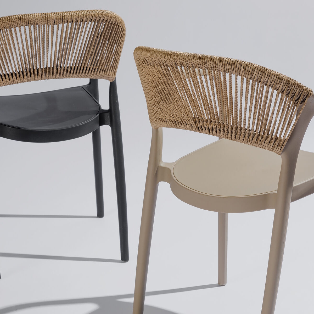 Loop Stacking Chair - Black