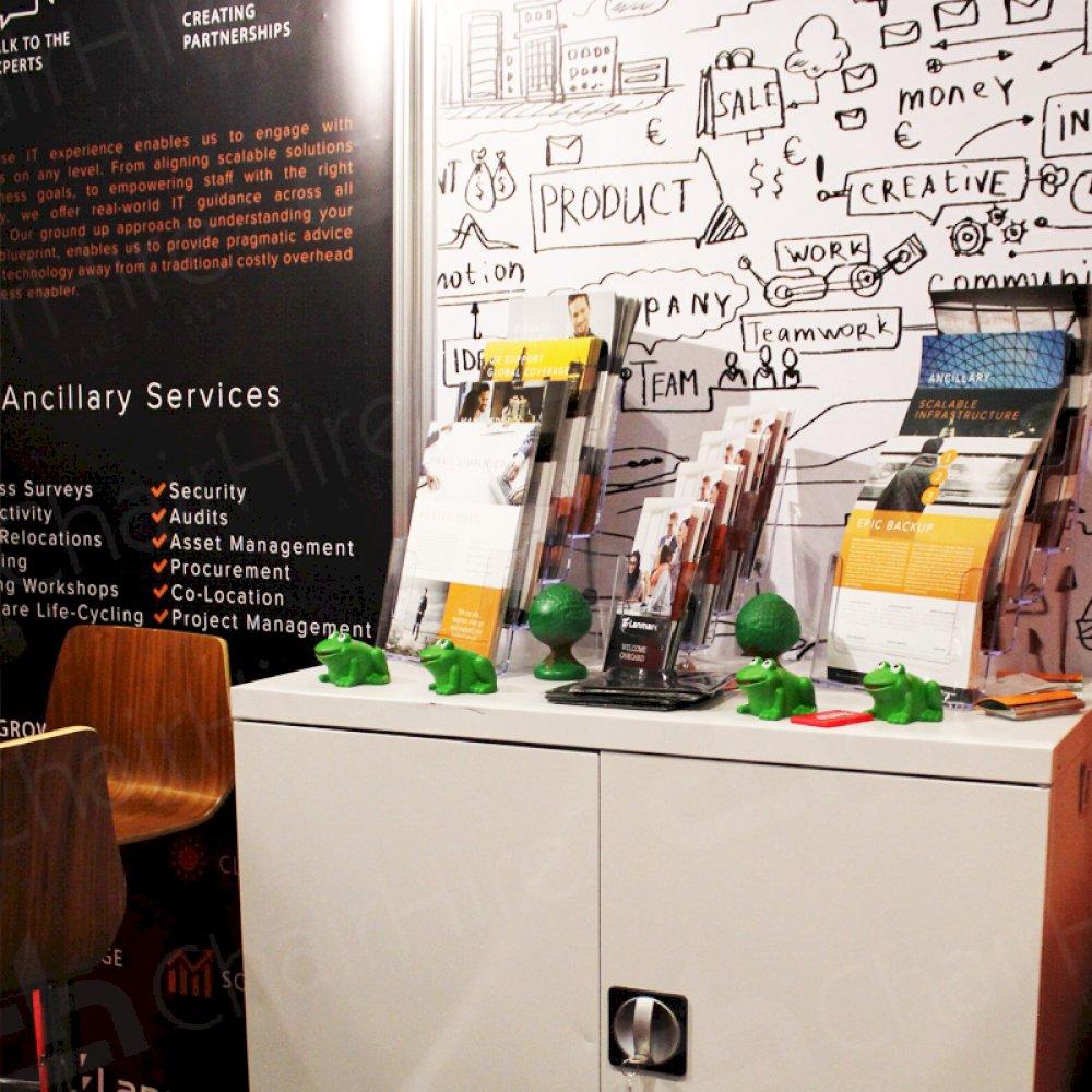 Utilise our robust cupboards at all events and exhibitions