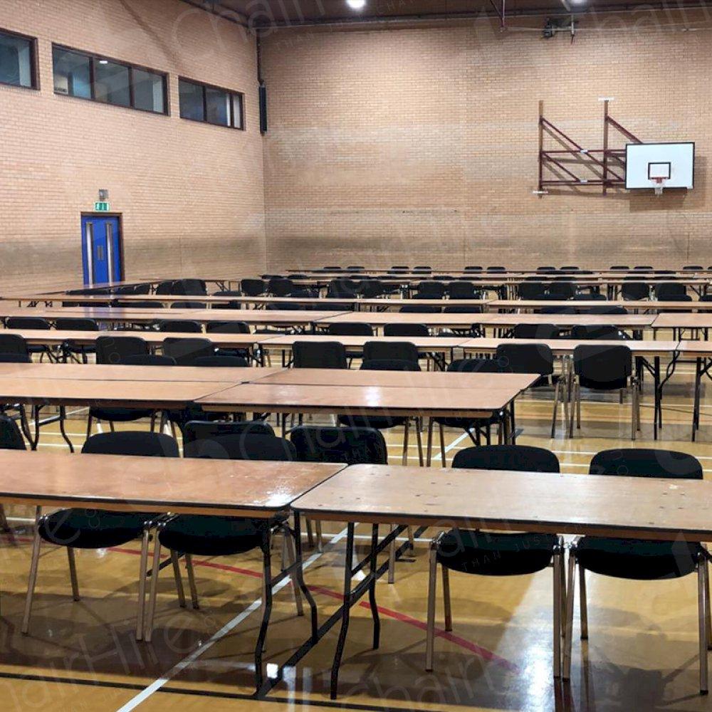 We have thousands of trestle tables and conference chairs in stock!