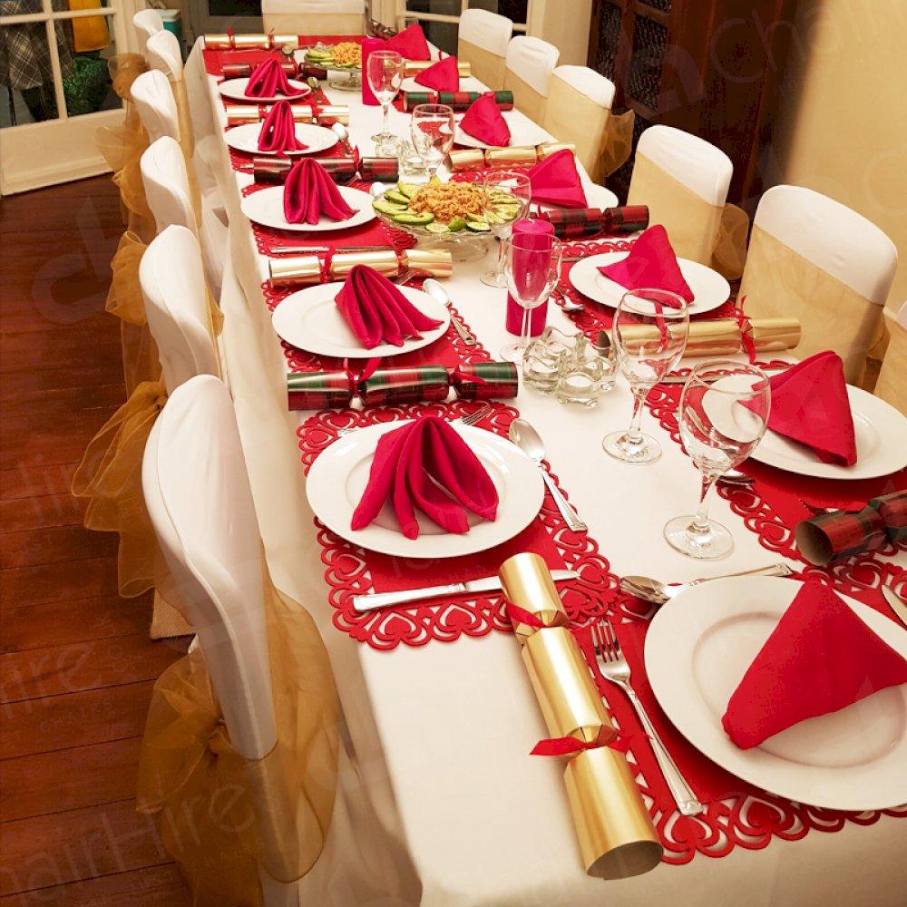 Make the most of your space with chairs and tables hired for as long as you need them.