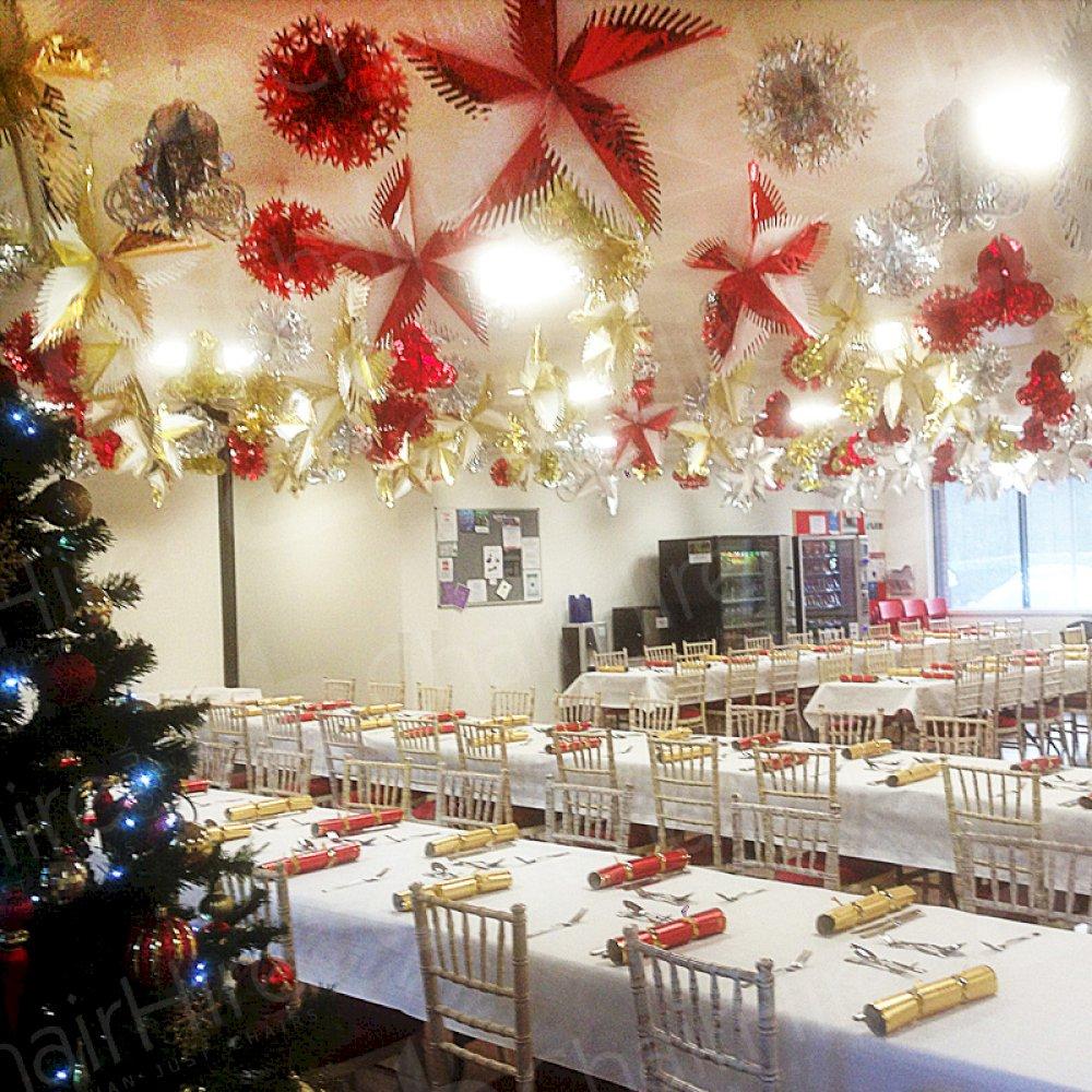 Hire Limewash Chiavari Chairs along with trestle tables for the perfect event.