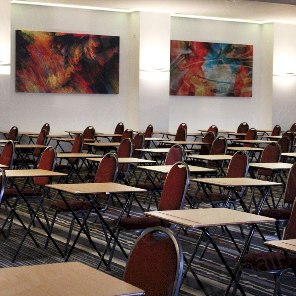 Think of hotels for your next examination location