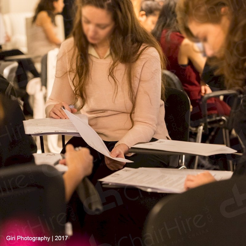 Conference Chair with Writing Tablet