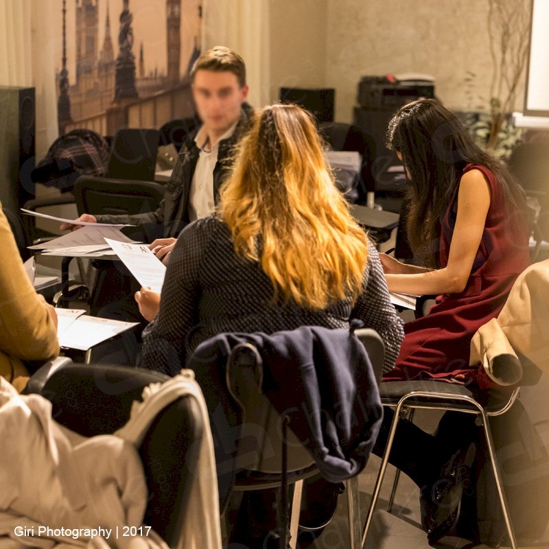 Conference Chair with Writing Tablet