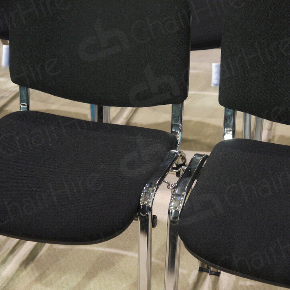 Linking chair hire can be set up in seconds.