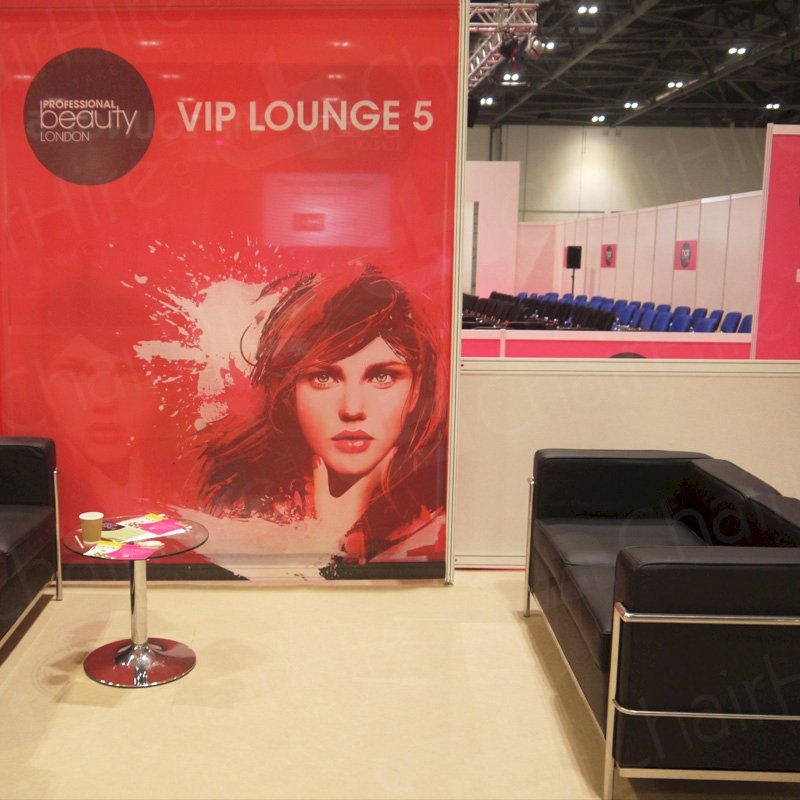 Two Seater Black Corbusier Sofa