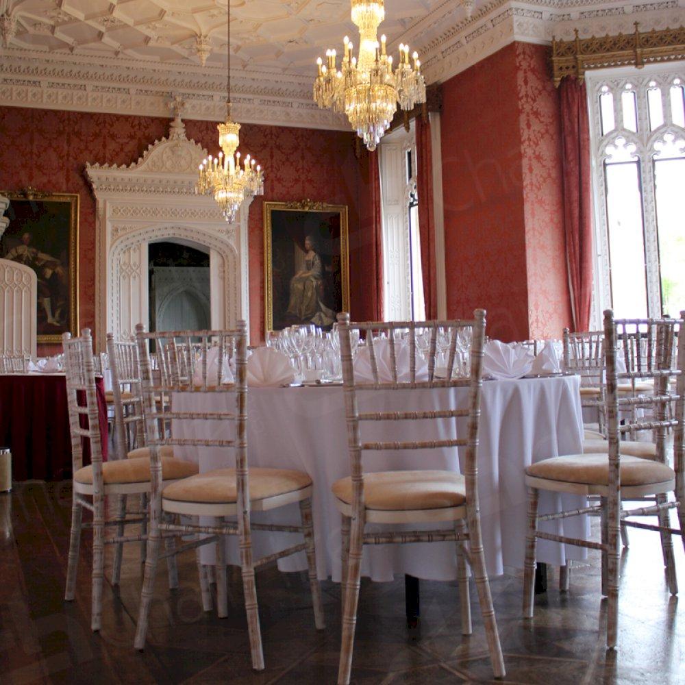 Sumptuous surroundings are perfect for our Chiavari chairs.
