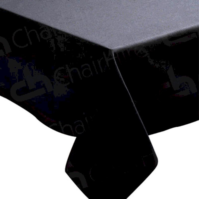 35 x 35 inch Black Square Tablecloth