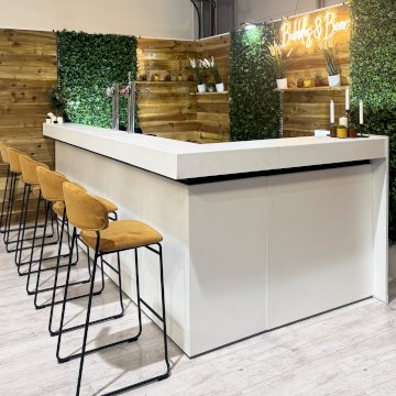 3m Corner Bar - White 3m Corner Bar - White