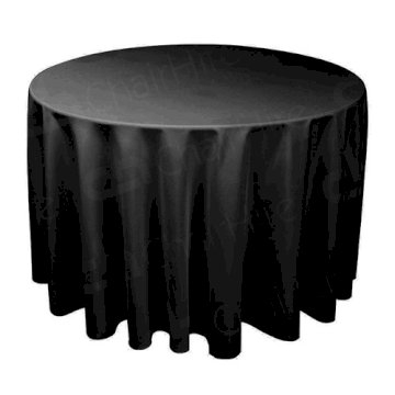 6ft Round Table Cloth - Black 6ft Round Table Cloth - Black