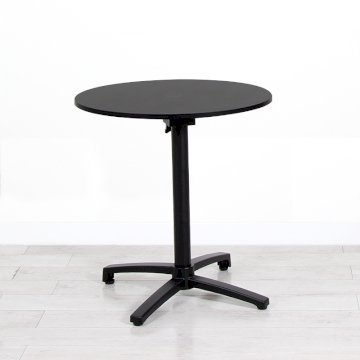700mm Black Round Bistro Table - Black Frame 700mm Black Round Bistro Table - Black Frame