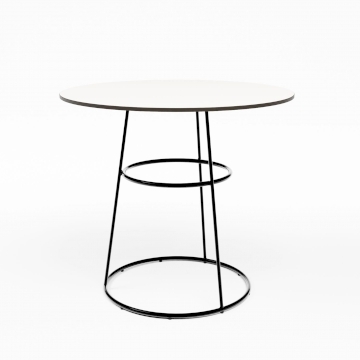 Black Spire Bistro Table - White Top Black Spire Bistro Table - White Top