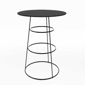 Black Spire Poseur Table - Black Top Black Spire Poseur Table - Black Top