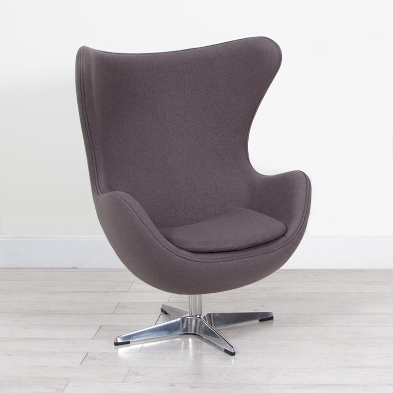 Egg Chair - Grey Fabric