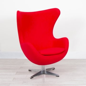Egg Chair - Red Fabric Egg Chair - Red Fabric