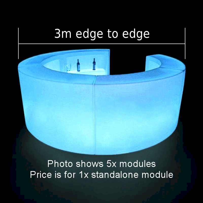 LED Colour-Changing Curved Bar Section (x1)