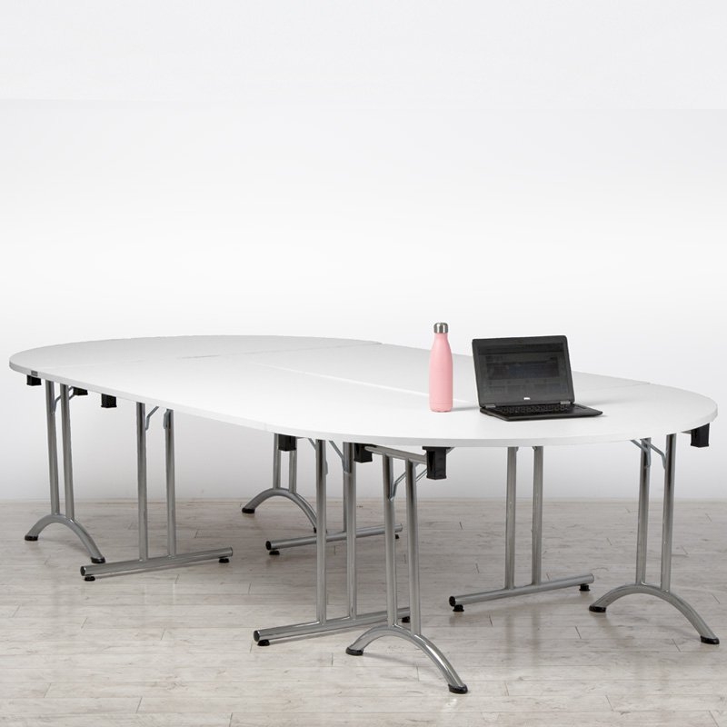 White Meeting Table - Medium