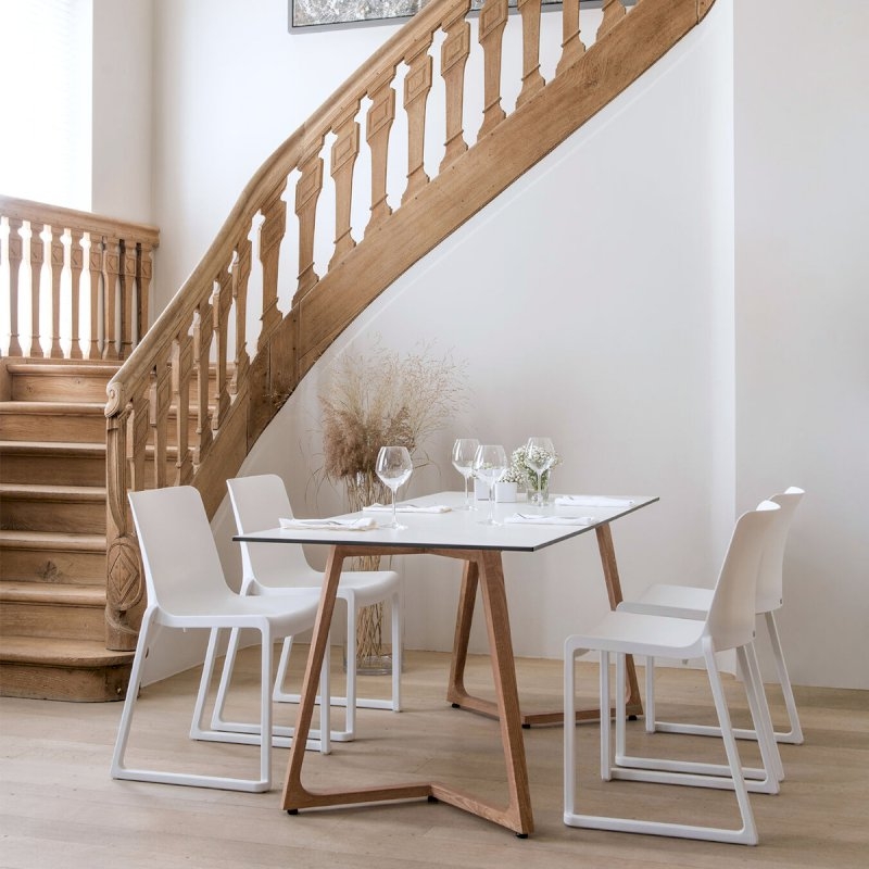 Boston Double Bistro Table - White