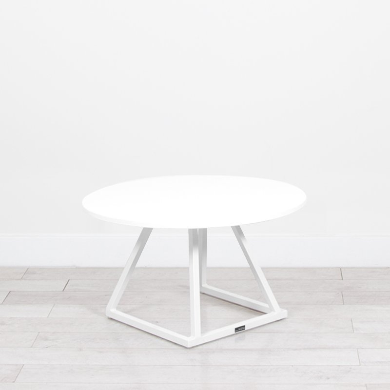Dallas Round Coffee Table - White