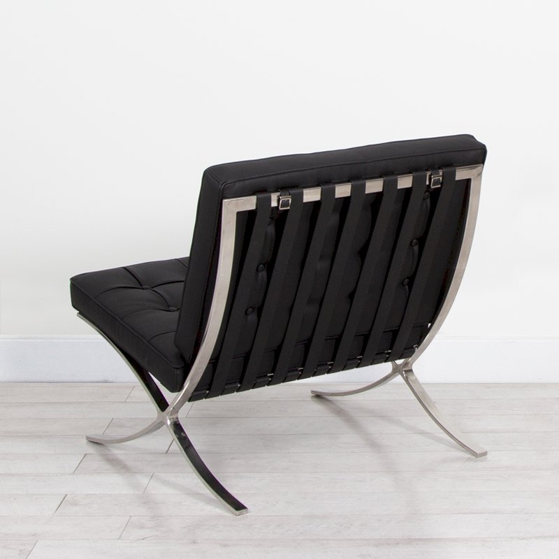 Black Barcelona Style Chair