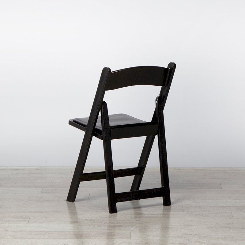 Black Folding Resin Chair