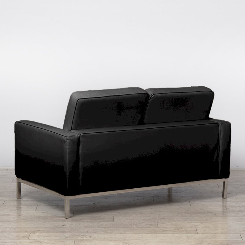 Two Seater Black Montague Sofa