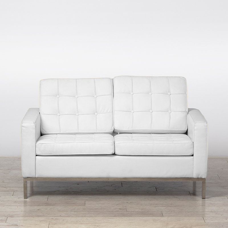 Two Seater White Montague Sofa