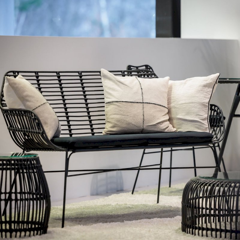 Miami Bench - Black with Black Pad