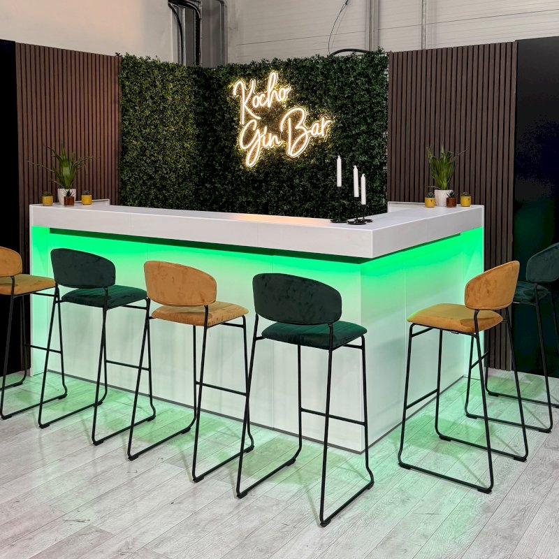 2m Corner Bar - White